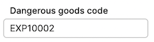 DangerousGoods